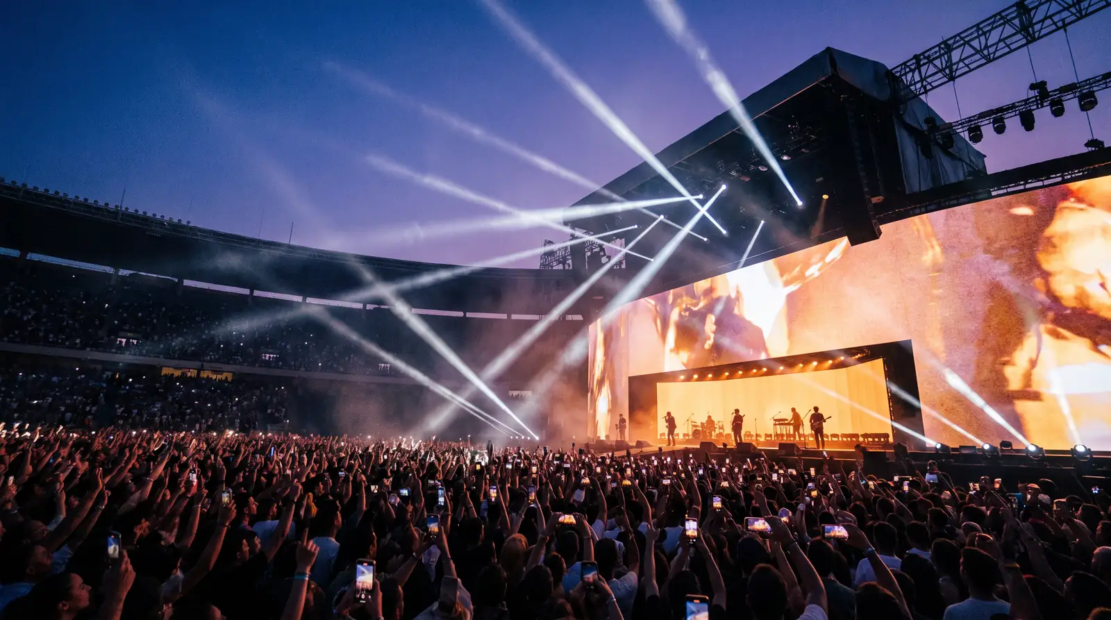 Spotlight beams over the stage (illustrative image)